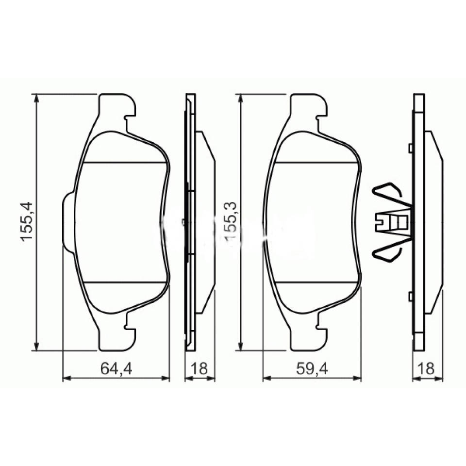 ÖN BALATA MGN III-SCENIC III 09> FLUENCE-DUSTER 10> LODGY 12> 1.6 16V-2.0 16V-1.5 DCI 